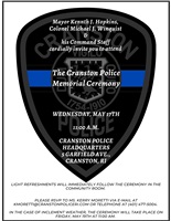 Mayor Hopkins, Col. Winquist Announce Annual CPD Memorial Ceremony on 5/17